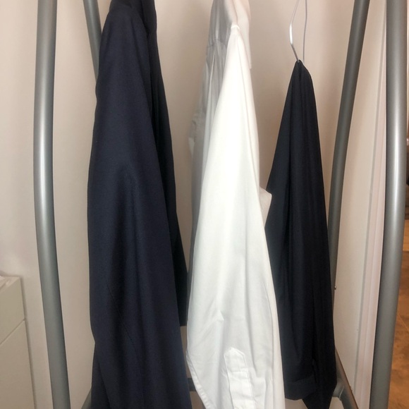 LAUREN RALPH LAUREN 3PC SUIT DEEP BLUE FIT SLIM FIT PANT - Picture 11 of 12